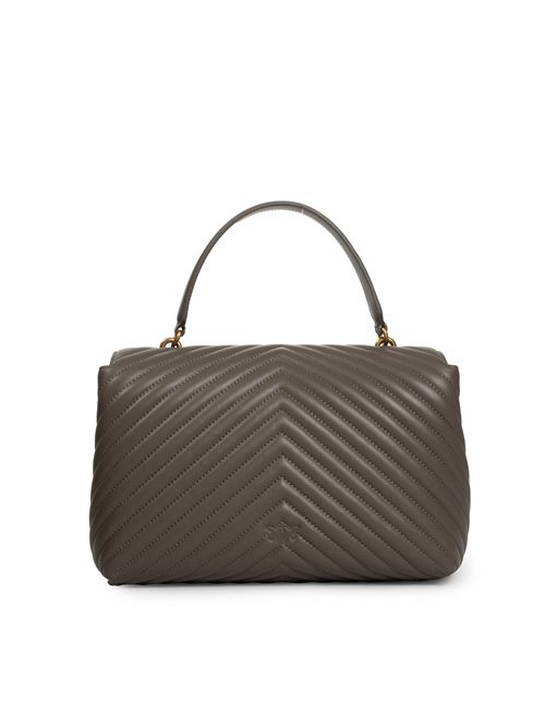Borsa Big Lady Love Puff Chevron Grigio PINKO | 100042 A0GKK33Q